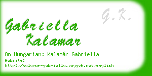 gabriella kalamar business card